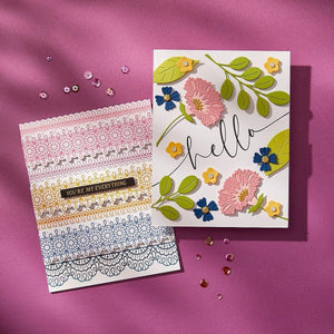 Vivid Blooms Etched Dies