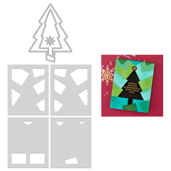 Very Merry Tree Die & Stencil Bundle