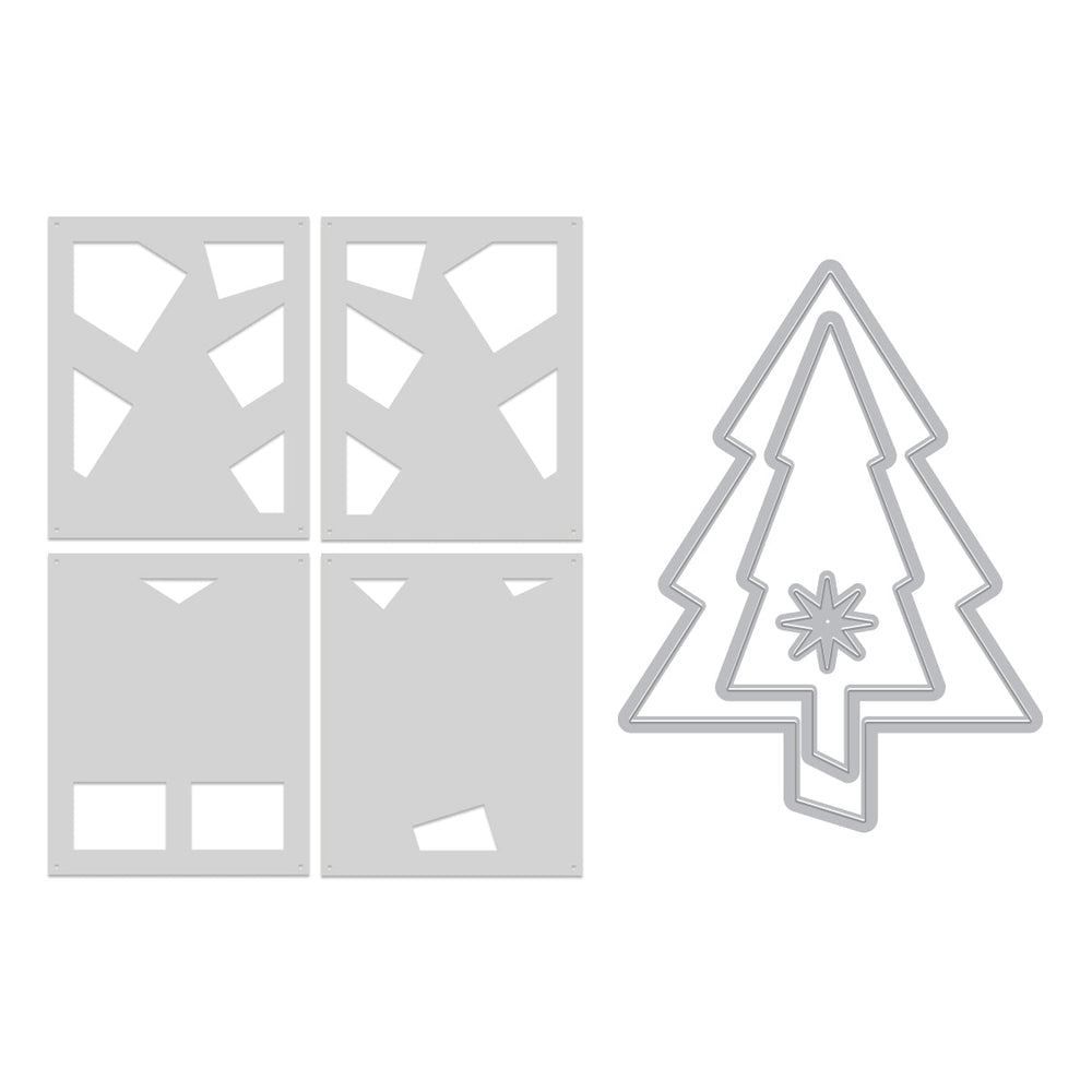 Very Merry Tree Die & Stencil Bundle