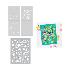 Bitty Floral Bundle Die & Stencil Bundle