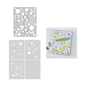 Meadow Blooms Die & Stencil Bundle