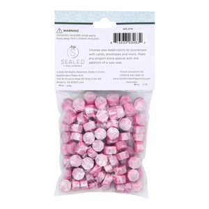 Pink Damask Wax Beads