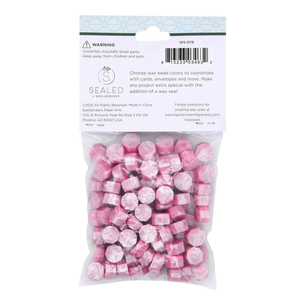 Pink Damask Wax Beads