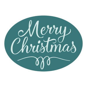 Merry Christmas Oval Wax Seal Stamp