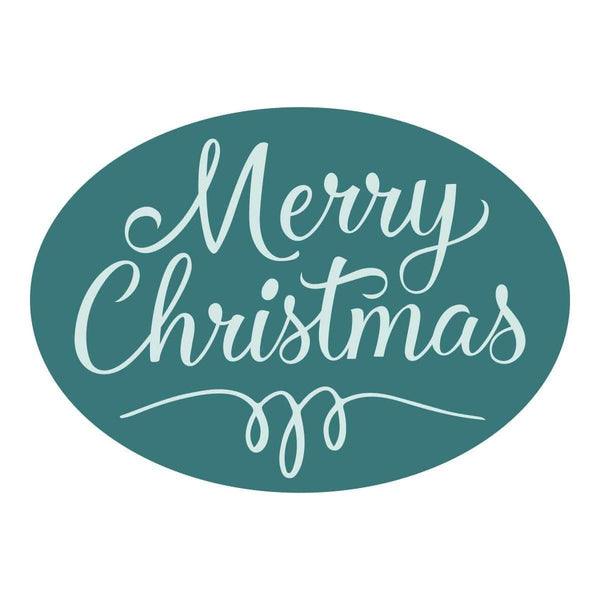 Merry Christmas Oval Wax Seal Stamp