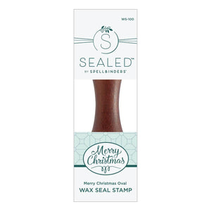 Merry Christmas Oval Wax Seal Stamp
