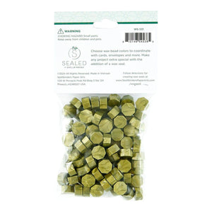Aged Gold Wax Beads