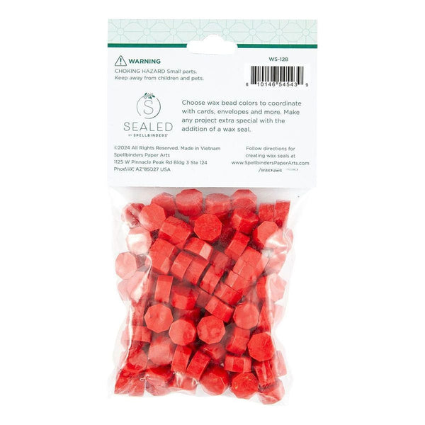 Vibrant Red Wax Beads