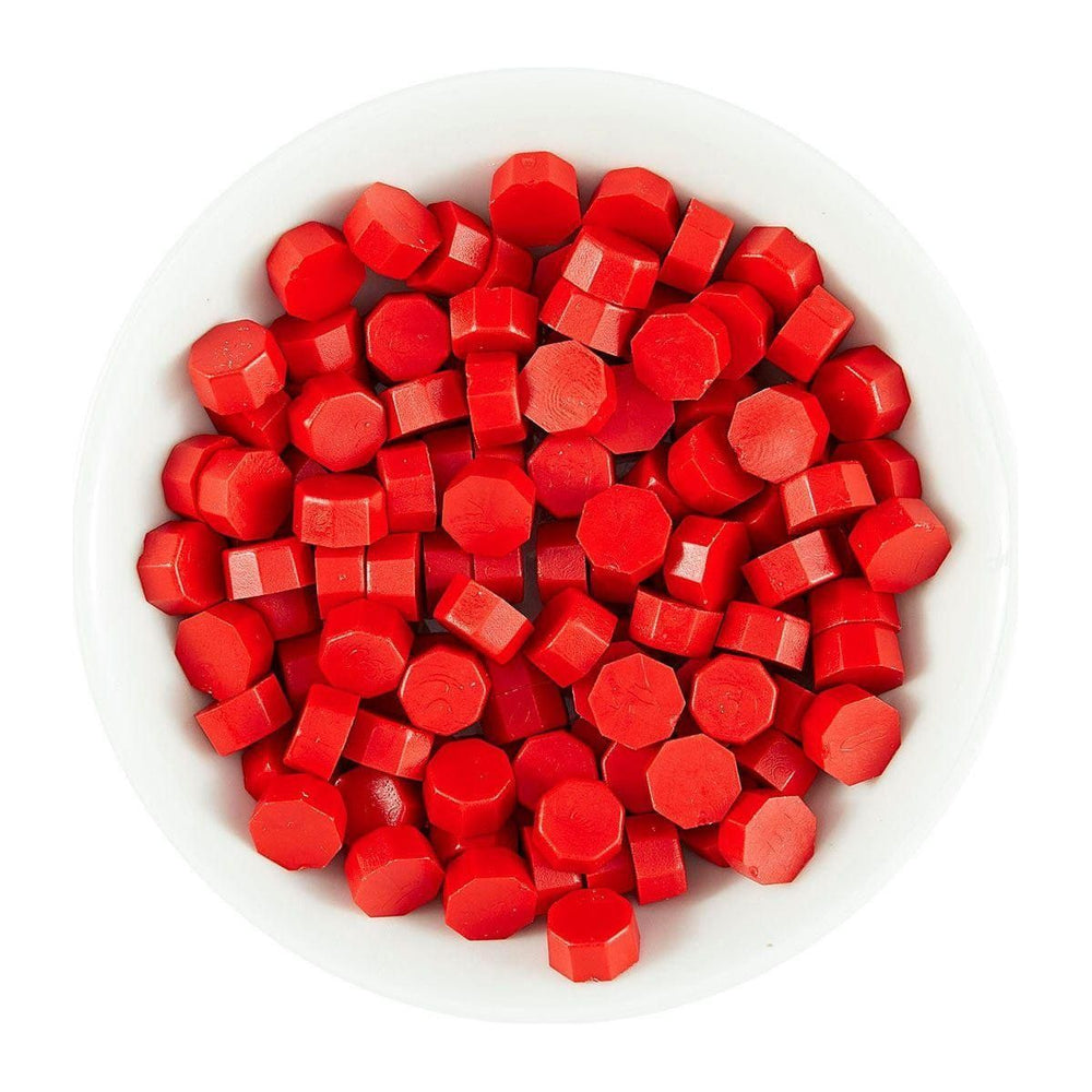 Vibrant Red Wax Beads