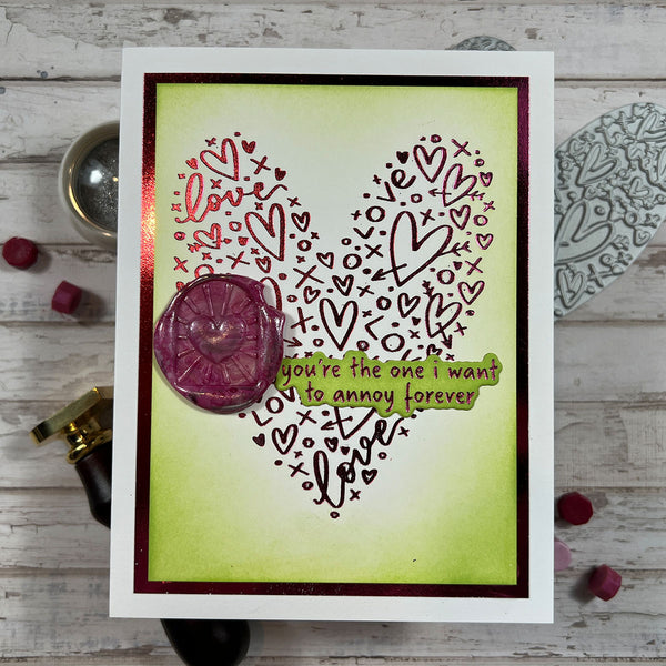 Heart Burst - Wax Seal of the Month (Seal Stamp Only)