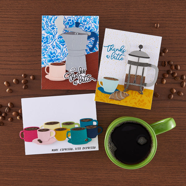 Hero Arts Coffee or Tea Clear Stamp Set