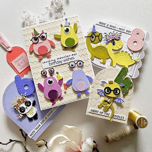 Monster Birthday Die and Clear Stamp Bundle