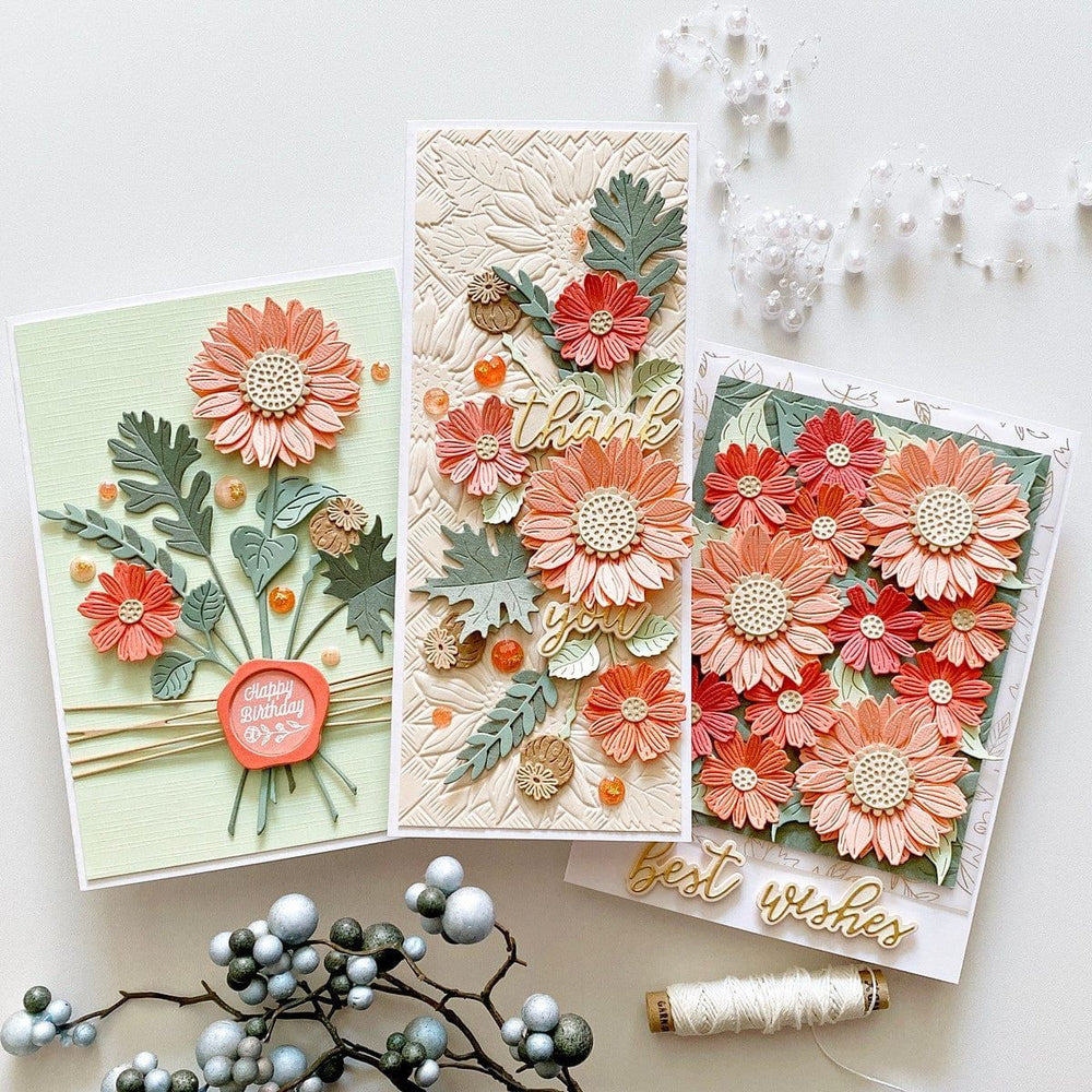 Sunflower Serenade Etched Dies