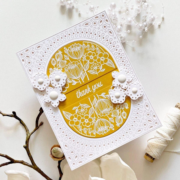 Essential Stylish Ovals Etched Dies