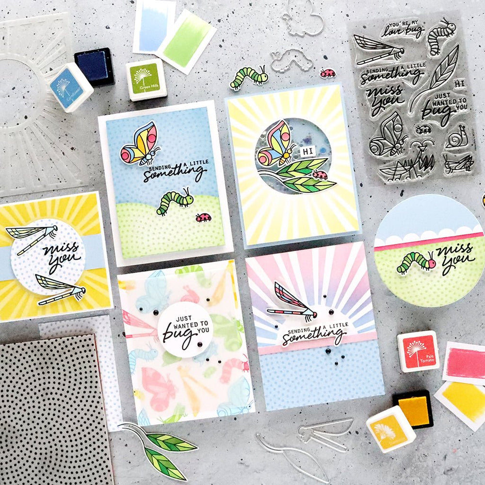 Dot Moire Bold Prints Cling Stamp