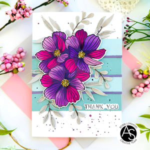 Minimalist Flowers Press Plate & Die Set by Alex Syberia Designs