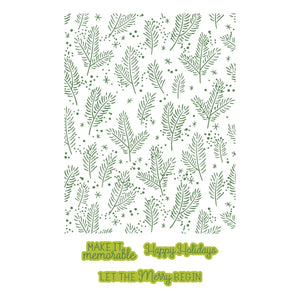Festive Forest Press & Foil Plate of the Month - press plate set contents