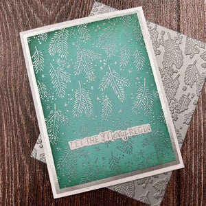 Festive Forest Press & Foil Plate of the Month - card project 13