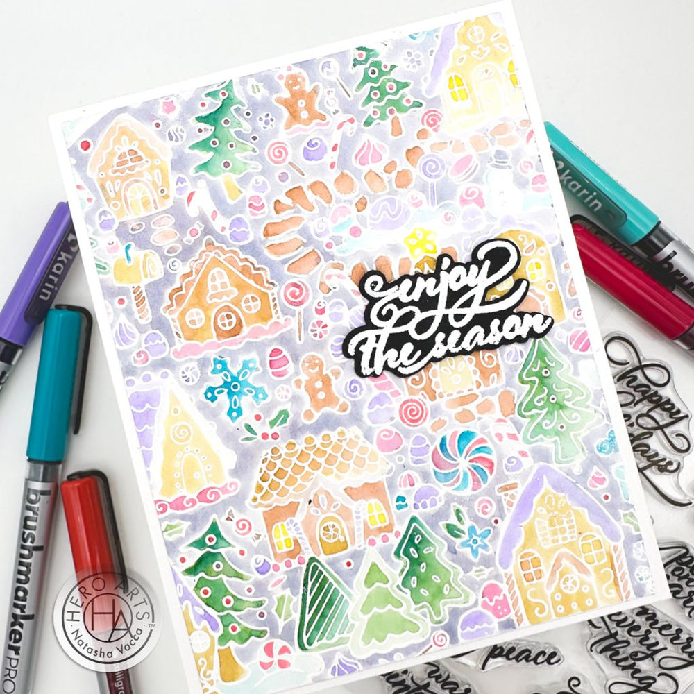 Holiday Greetings Stamp & Cut of the Month - October 2024