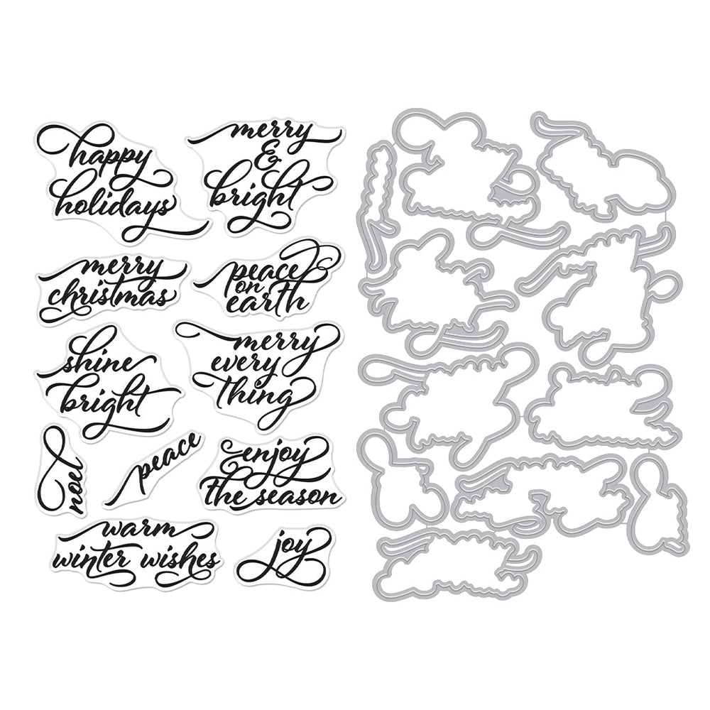 Holiday Greetings Stamp & Cut of the Month - October 2024