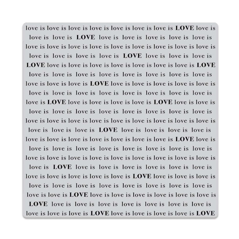 Love Is Love Bold Prints Cling Stamp