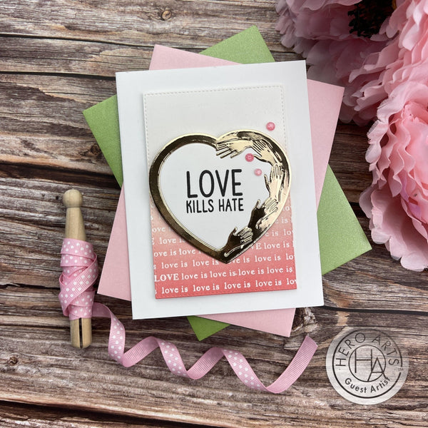 Love Is Love Bold Prints Cling Stamp