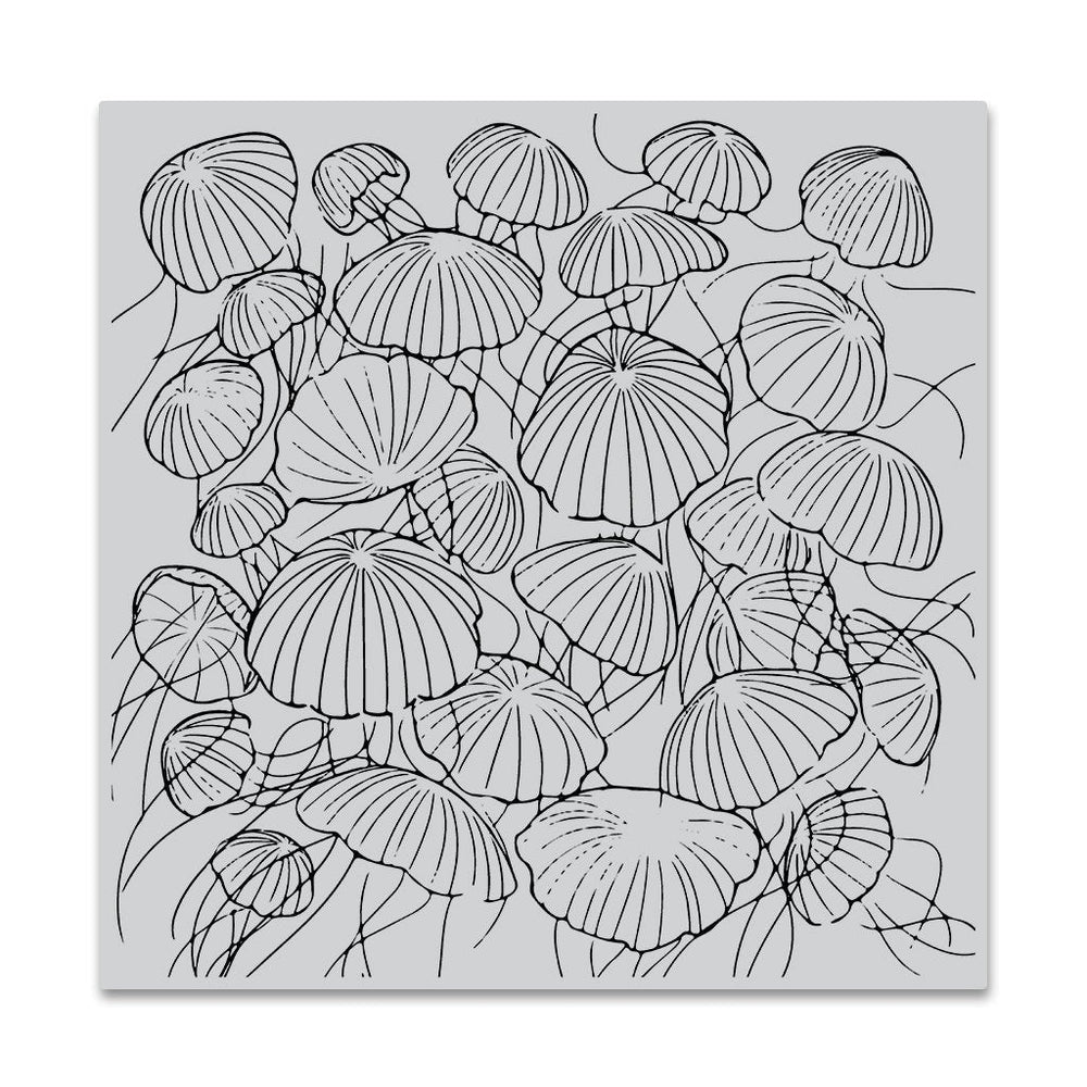 Jellyfish Party Bold Prints Cling Stamp