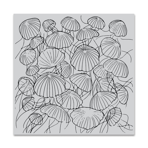Jellyfish Party Bold Prints Cling Stamp