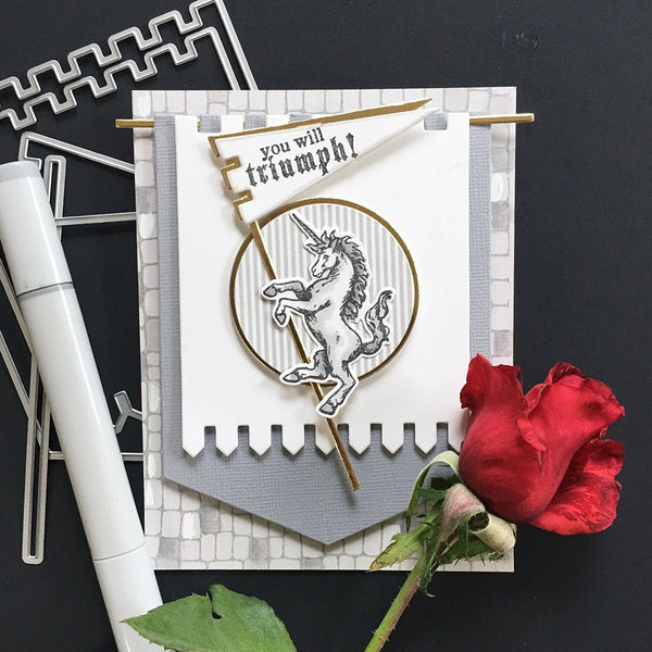 Cobblestone Bold Prints Cling Stamp