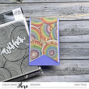 Circle Pattern Bold Prints Cling Stamp