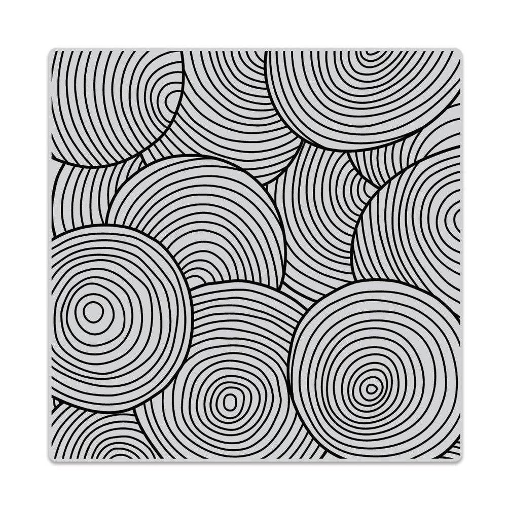 Circle Pattern Bold Prints Cling Stamp