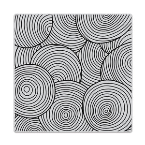 Circle Pattern Bold Prints Cling Stamp