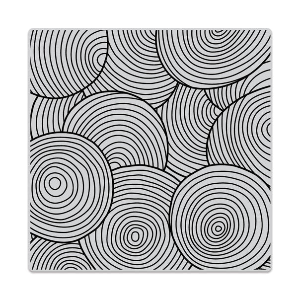 Circle Pattern Bold Prints Cling Stamp