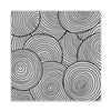 Circle Pattern Bold Prints Cling Stamp