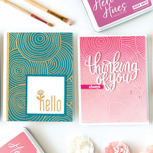 Circle Pattern Bold Prints Cling Stamp
