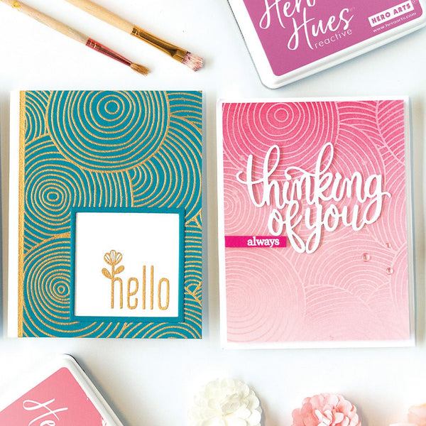 Circle Pattern Bold Prints Cling Stamp
