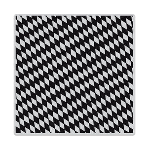 Slanted Checkerboard Bold Prints Cling Stamp