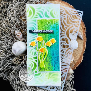 Happiness Waves Bold Prints Cling Stamp