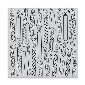 Candles Bold Prints Cling Stamp