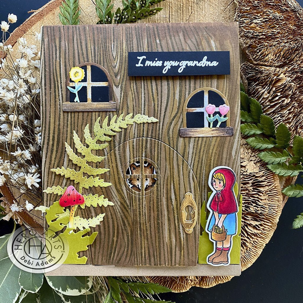 Woodgrain Bold Prints Cling Stamp
