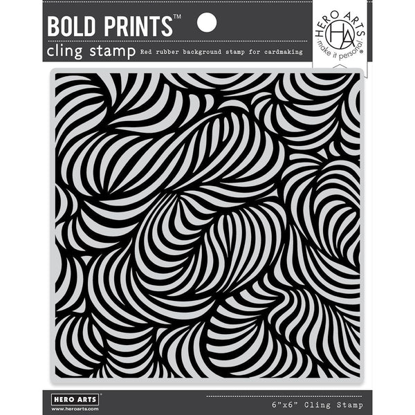 Swirl Bold Prints Cling Stamp