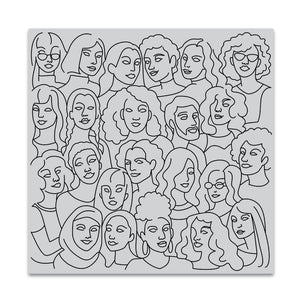 United People Bold Prints Cling Stamp