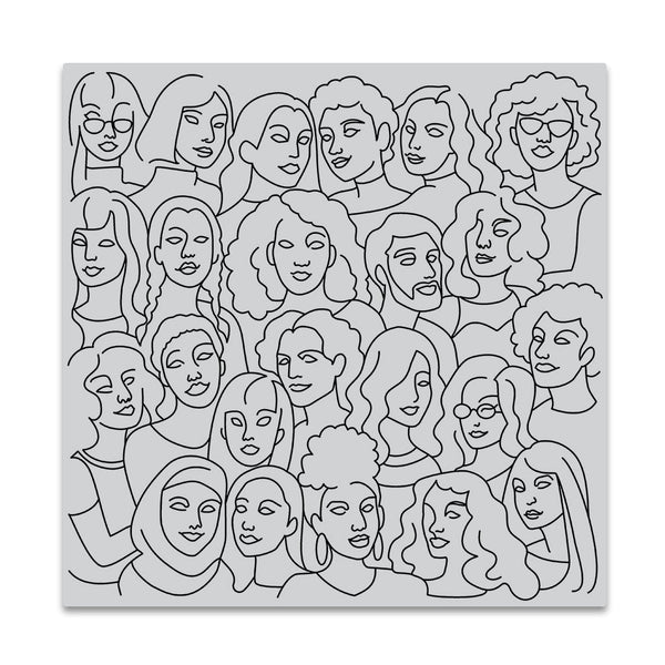 United People Bold Prints Cling Stamp