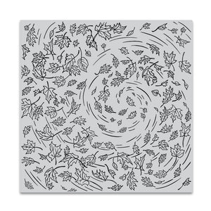 Leaves in the Wind Bold Prints Cling Stamp