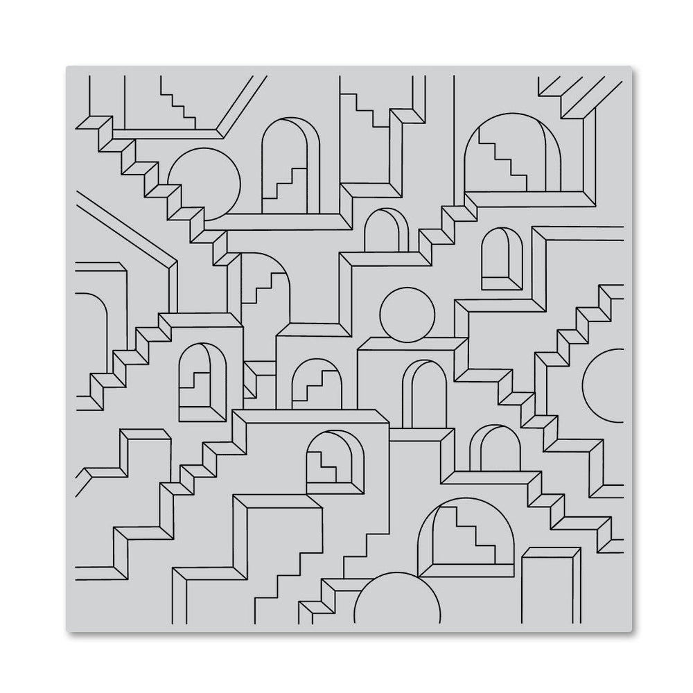 Geometric City Bold Prints Cling Stamp