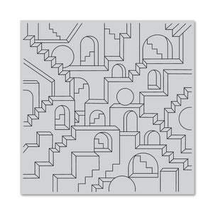 Geometric City Bold Prints Cling Stamp