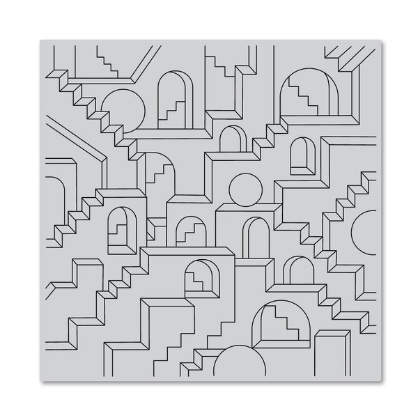 Geometric City Bold Prints Cling Stamp