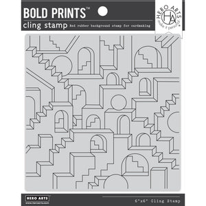 Geometric City Bold Prints Cling Stamp