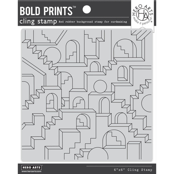 Geometric City Bold Prints Cling Stamp
