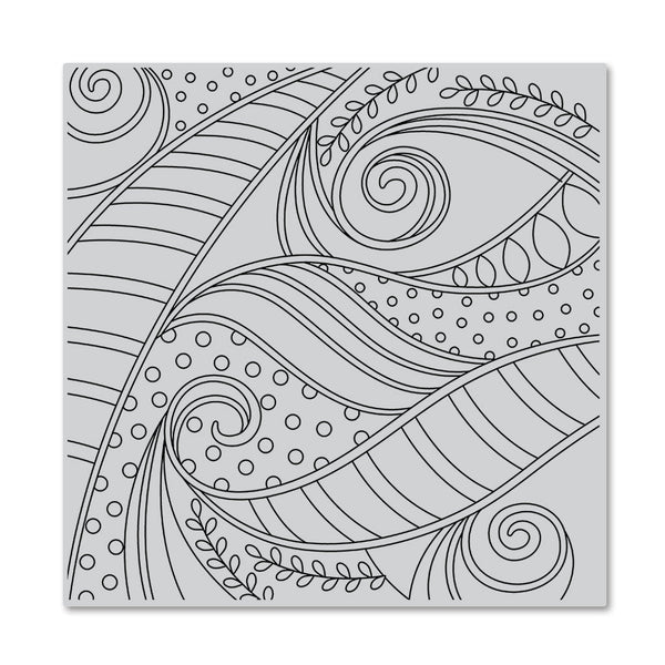 Swirls and Dots Bold Prints Cling Stamp